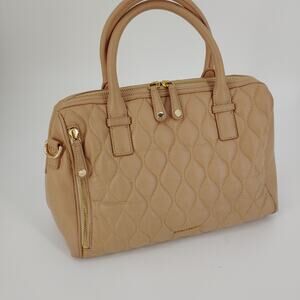 Vera Bradley Marlo Quilted Cognac Satchel 06